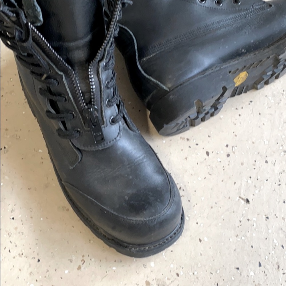 Firefighters boots with zippers 11 1/2 E